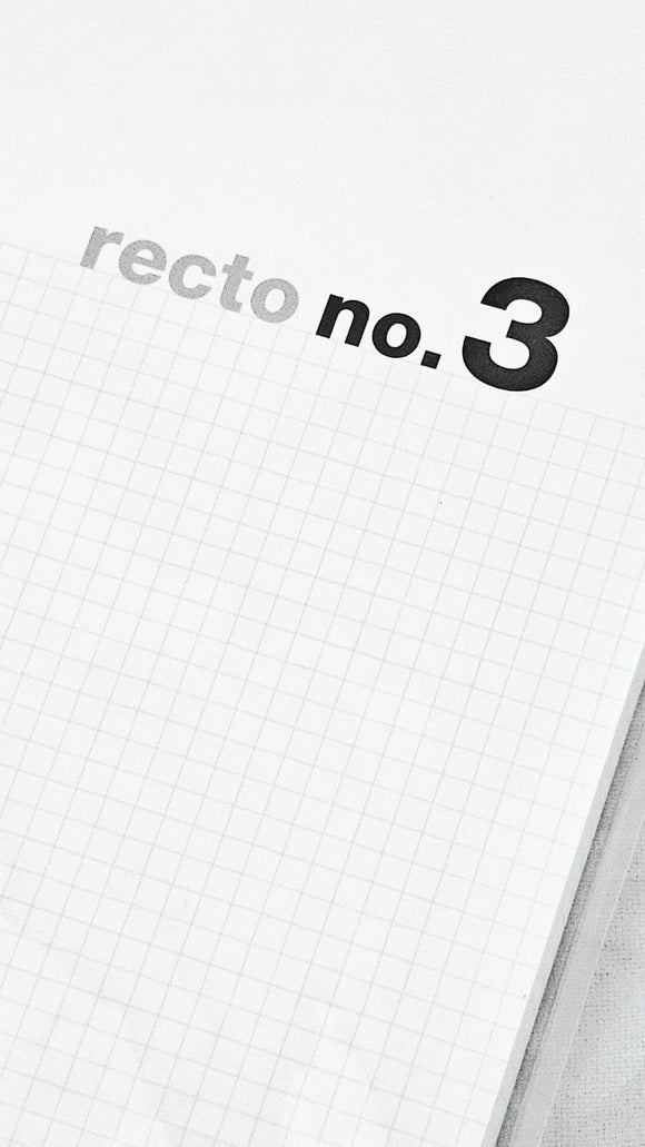 recto no.3 notebook | 3mm grid