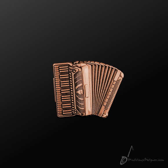 Music Metal Pin - Accordion | 樂器金屬胸針/扣針 - 手風琴