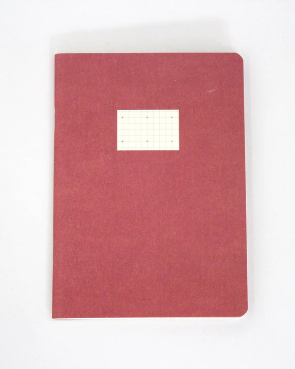 Compat Notebook - Cross Grid (Red)