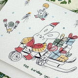 Christmas Card - Bunny’s Merry Delivery!