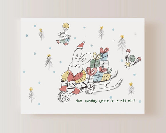 Christmas Card - Bunny’s Merry Delivery!
