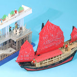 FingerART Paper Art Model - Dukling Junk - Icon of Hong Kong (T.S.T Piers) | FingerART紙藝模型 - 鴨靈號 - 香港象徵(尖沙咀碼頭)