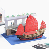 FingerART Paper Art Model - Dukling Junk - Icon of Hong Kong (T.S.T Piers) | FingerART紙藝模型 - 鴨靈號 - 香港象徵(尖沙咀碼頭)