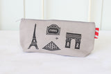 Fabric Pouch - Paris Landmarks