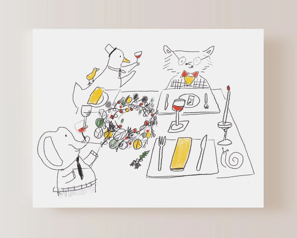 Christmas Card - Festive Feast Friends