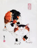 水墨喵咪Tote Bag