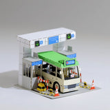 FingerART Paper Art Model with Plastic Box - Green Minibus | FingerART紙藝模型連展示盒 - 綠VAN隧道收費亭