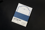 Letterpress Heart-shaped Letter Writing Set (Purplish Blue) | 活版印刷心形信紙信封套裝 (紫藍)