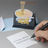 Pop up Greeting Card - HK Wonton Noodles | 立體賀卡 - 香港雲吞麵