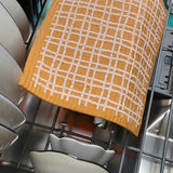 Minimalist Warmth Orange Cellulose Sponge Cloth (Wave) | 天然植物洗碗抹巾 橙色簡約風 (捲線)