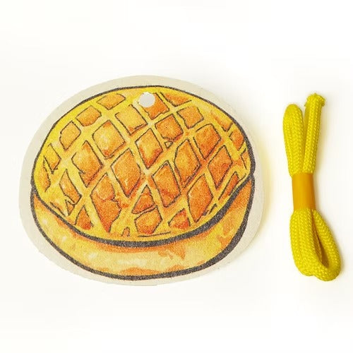 LEAFFY DaiChaFan Pineapple Bun Pop Up Sponge | 大茶飯菠蘿包天然植物百潔海綿