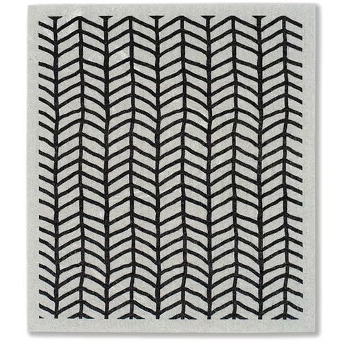 Minimalist Neutral Gray Cellulose Sponge Cloth (Bamboo) | 天然植物餐桌茶巾 灰色簡約風 (竹紋)