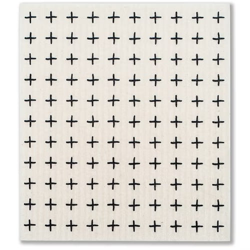 Minimalist Snow White Cellulose Sponge Cloth (Cross) | 天然植物餐桌茶巾 白色簡約風 (十字)