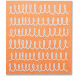 Minimalist Warmth Orange Cellulose Sponge Cloth (Wave) | 天然植物洗碗抹巾 橙色簡約風 (捲線)