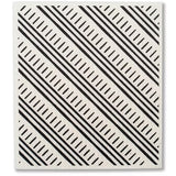 Minimalist Snow White Cellulose Sponge Cloth (Dash) | 天然植物餐桌茶巾 白色簡約風 (線條)