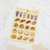 A6 Washi Sticker Sheet - Hong Kong Food | A6 HK 和紙貼紙  - Hong Kong Food - The Tree Stationery & Co. 大樹文房