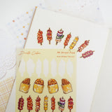 A6 Washi Sticker Sheet - HK Street Food | A6和紙貼紙 - HK Street Food