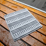 Minimalist Neutral Gray Cellulose Sponge Cloth (Dash) | 天然植物餐桌茶巾 灰色簡約風 (線條)