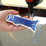 LEAFFY Koinobori Pop Up Sponge (Blue) | 鯉魚旗天然植物百潔海綿 (藍色)