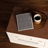 Minimalist Neutral Gray Cellulose Sponge Cloth (Bamboo) | 天然植物餐桌茶巾 灰色簡約風 (竹紋)