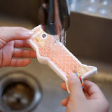 LEAFFY Koinobori Pop Up Sponge (Yellow) | 鯉魚旗天然植物百潔海綿(黃色)