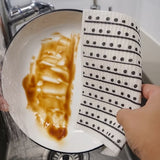 Minimalist Snow White Cellulose Sponge Cloth (Dots) | 天然植物餐桌茶巾 白色簡約風 (圓點)