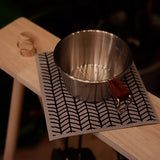 Minimalist Neutral Gray Cellulose Sponge Cloth (Bamboo) | 天然植物餐桌茶巾 灰色簡約風 (竹紋)