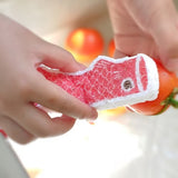 LEAFFY Koinobori Pop Up Sponge (Red) | 鯉魚旗天然植物百潔海綿 (紅色)