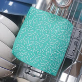 Minimalist Refreshing Green Cellulose Sponge Cloth (Noodles) | 天然植物百潔布 綠色簡約風 (線條)