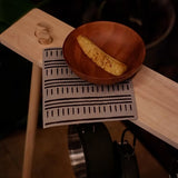 Minimalist Neutral Gray Cellulose Sponge Cloth (Dash) | 天然植物餐桌茶巾 灰色簡約風 (線條)