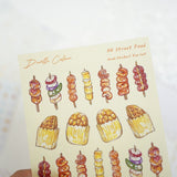 A6 Washi Sticker Sheet - HK Street Food | A6和紙貼紙 - HK Street Food
