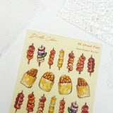 A6 Washi Sticker Sheet - HK Street Food | A6和紙貼紙 - HK Street Food