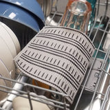 Minimalist Neutral Gray Cellulose Sponge Cloth (Dash) | 天然植物餐桌茶巾 灰色簡約風 (線條)