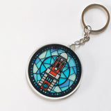 Stained Glass-styled Acrylic Keychain - Hong Kong Clock Tower | 彩繪玻璃風鎖匙扣 - 香港尖沙咀鐘樓