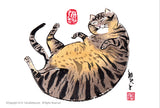 水墨畫貓明信片18 張套裝 (系列1) Chinese Ink Painting Cat Postcard Set of 18 (Series 1)