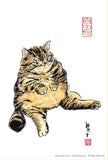 水墨畫貓明信片18 張套裝 (系列2) Chinese Ink Painting Cat Postcard Set of 18 (Series 2)
