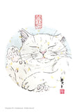 水墨畫貓明信片18 張套裝 (系列4) Chinese Ink Painting Cat Postcard Set of 18 (Series 4)