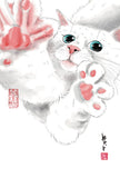 水墨畫貓明信片18 張套裝 (系列6) Chinese Ink Painting Cat Postcard Set of 18 (Series 6)