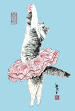 水墨畫貓明信片18 張套裝 (系列6) Chinese Ink Painting Cat Postcard Set of 18 (Series 6)