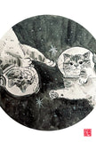 水墨畫貓明信片18 張套裝 (系列6) Chinese Ink Painting Cat Postcard Set of 18 (Series 6)