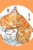 水墨畫貓明信片18 張套裝 (系列6) Chinese Ink Painting Cat Postcard Set of 18 (Series 6)