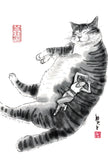 水墨畫貓明信片18 張套裝 (系列6) Chinese Ink Painting Cat Postcard Set of 18 (Series 6)