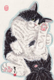 水墨畫貓明信片18 張套裝 (系列7) Chinese Ink Painting Cat Postcard Set of 18 (Series 7)