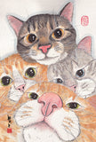 水墨畫貓明信片18 張套裝 (系列7) Chinese Ink Painting Cat Postcard Set of 18 (Series 7)