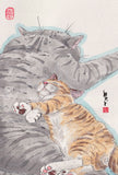 水墨畫貓明信片18 張套裝 (系列7) Chinese Ink Painting Cat Postcard Set of 18 (Series 7)