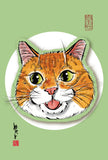 水墨畫貓明信片18 張套裝 (系列7) Chinese Ink Painting Cat Postcard Set of 18 (Series 7)
