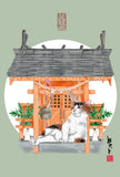水墨畫貓明信片18 張套裝 (系列7) Chinese Ink Painting Cat Postcard Set of 18 (Series 7)