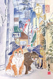 水墨畫貓明信片18 張套裝 (系列7) Chinese Ink Painting Cat Postcard Set of 18 (Series 7)