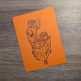 Michal Bačák - DJ Dim Sum Hot Foil Postcard