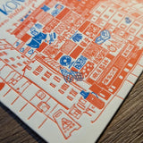 Letterpress Postcard - Kowloon Walled City